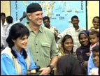 John Tesh and Connie Sellecca offer hope to the people of Colombo, Sri Lanka