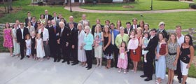 Billy Graham with grandkids and great grandkids, May 2007