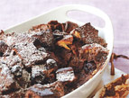 Chocolate-Covered Cherry Bread Pudding