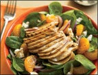 Spinach Salad with Feta Cheese and Mandarin Oranges