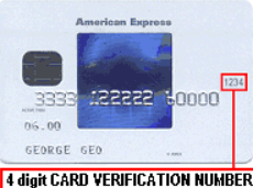 cvv cardholders express code american