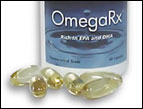 OmegaRX fish oil capsules