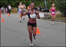 Tanji Johnson running