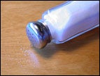 daily Devotion spilled salt shaker