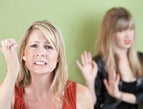 Frustrated parent of teen