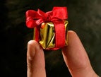 small package gift wrapped